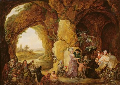 De verzoeking van Sint-Antonius, 1781 door Francois Louis Joseph Watteau